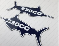 Sea Fox 230CC Boat Logo Decal Set of 2 x 8.25"